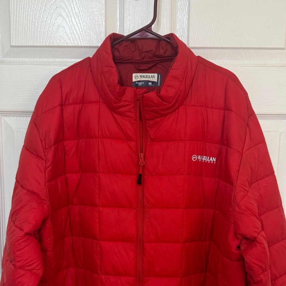 Magellan Outdoors Red Puffer Jacket